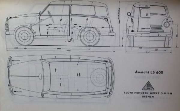 Lloyd Modelprogram 1958 Automobil-Presskit (8578)